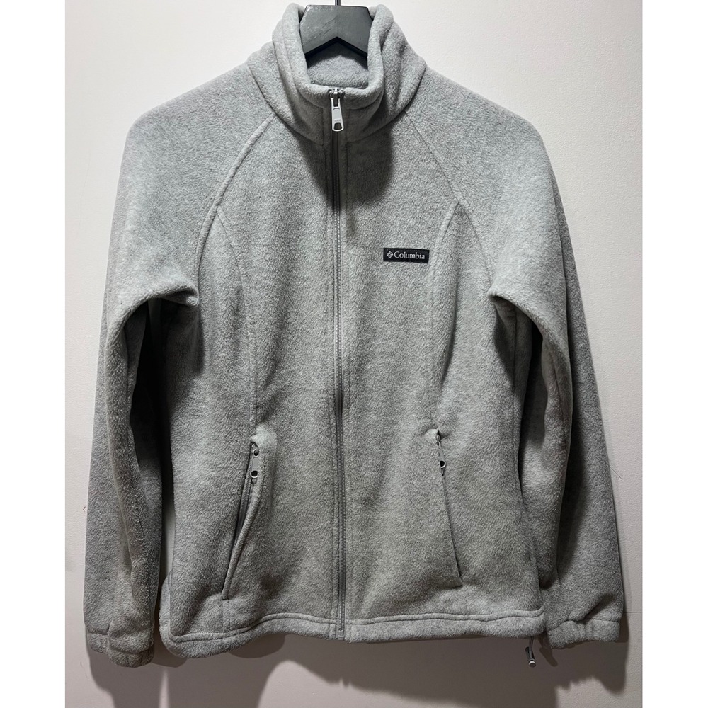 Columbia‎ Fleece Jacket Full Zip Gray Sportswear Company Women's Size M